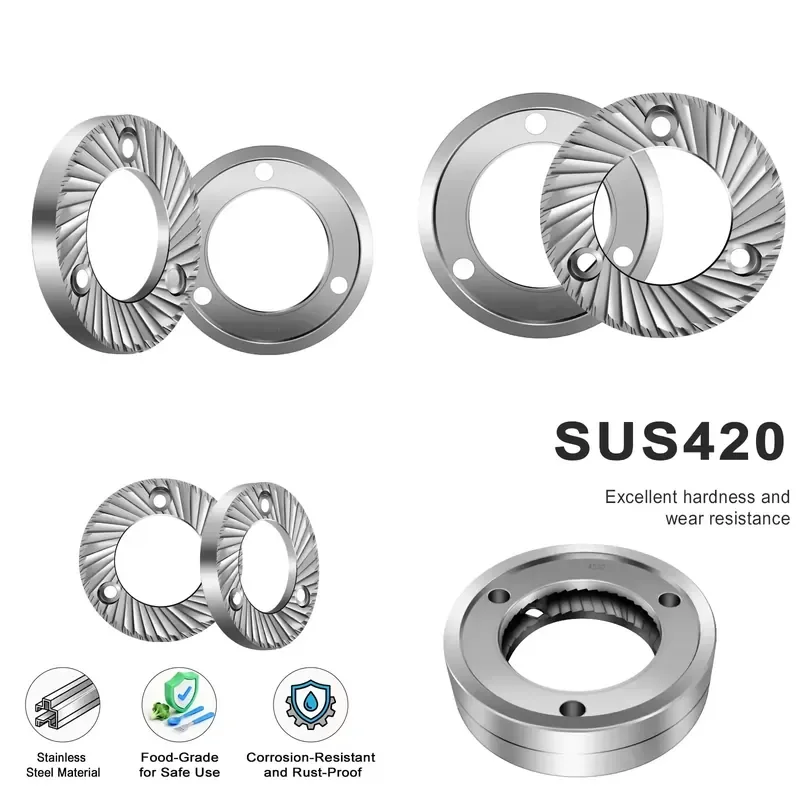 for  420 Stainless Steel Flat Grinding Blade 64mm Replacement Parts  Coffee Grinder High Quality