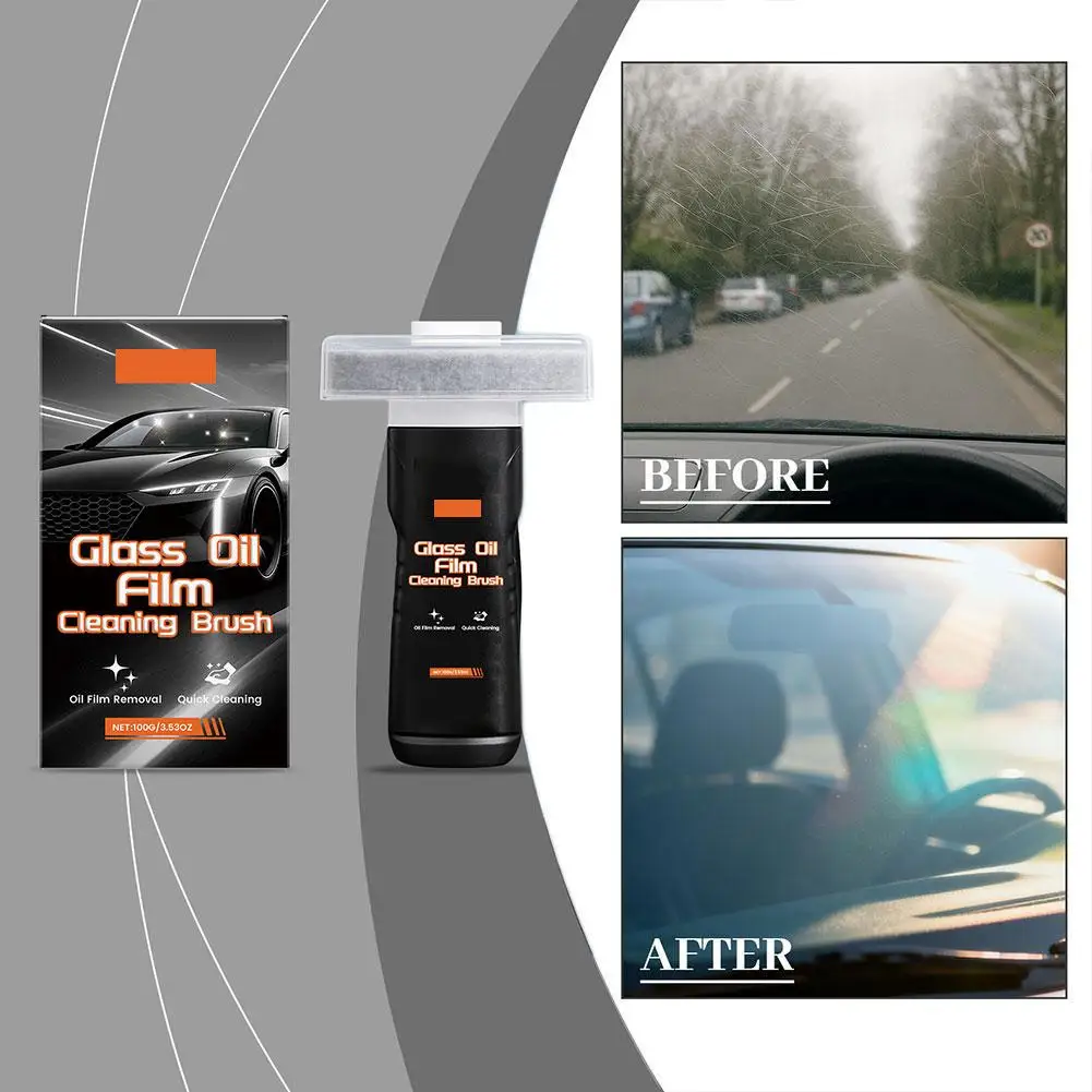 Automobile Glass Cleaner Automobile Windshield Oil Film Remover Cleaning Maintenance Windshield Rearview Mirror Clean