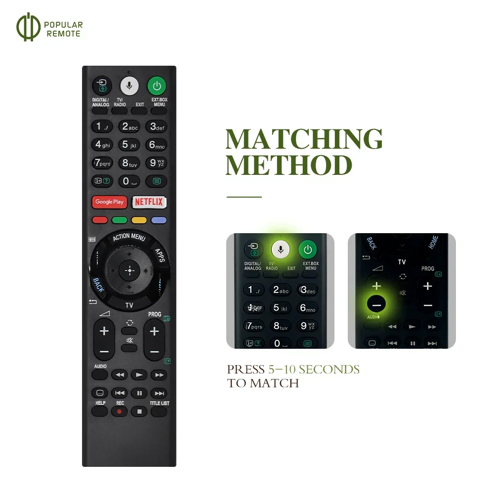 RMF-TX310E Replace Remote RMF-TX300E Voice Control fit for Sony Smart 4K TV 149331811 XBR-55X850S XBR-55X930D For Euro-market