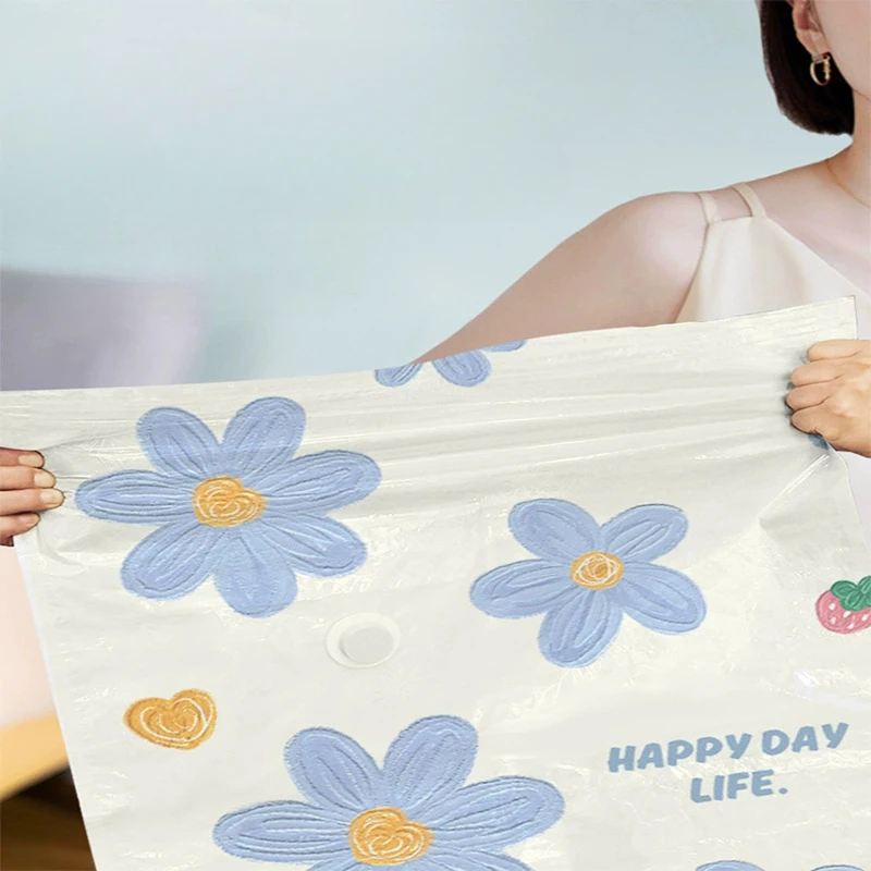 4 Stück Vakuum-Kompressionsbeutel, Haushaltskleidung, Quilt-Aufbewahrungstasche, Aufbewahrungstasche für Kleidung und Quilt, Aufbewahrungstasche für Reisen und Umzug