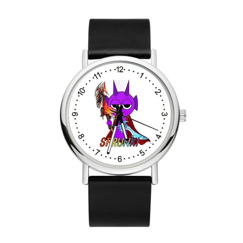 Cartoon Sprunki Quartz Wristwatches for Boys Girls Birthday Gifts ‌Anime Wenda Watches Kids Wristwatch Toys Student Accessories