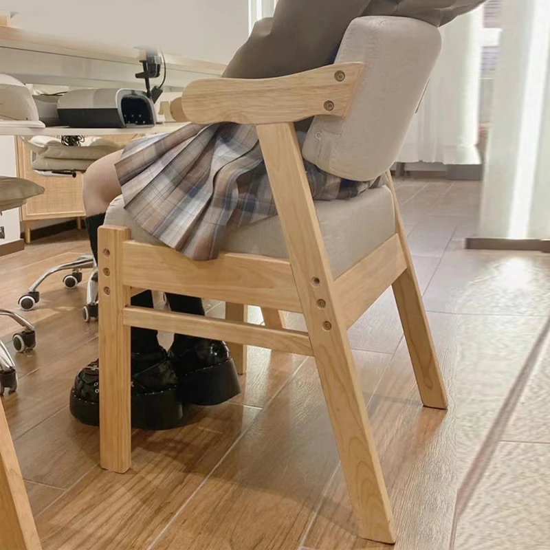 Cadeira de mesa de jantar de madeira maciça, Cadeira de aprendizagem infantil