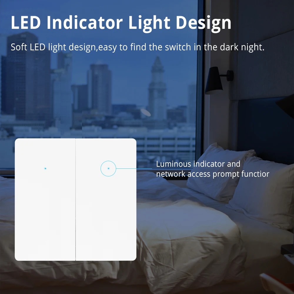 Zemismart Zigbee Tuya Smart Wall Light Switch Physical Button No Neutral Interruptor Alexa Google Home Voice Control 220V