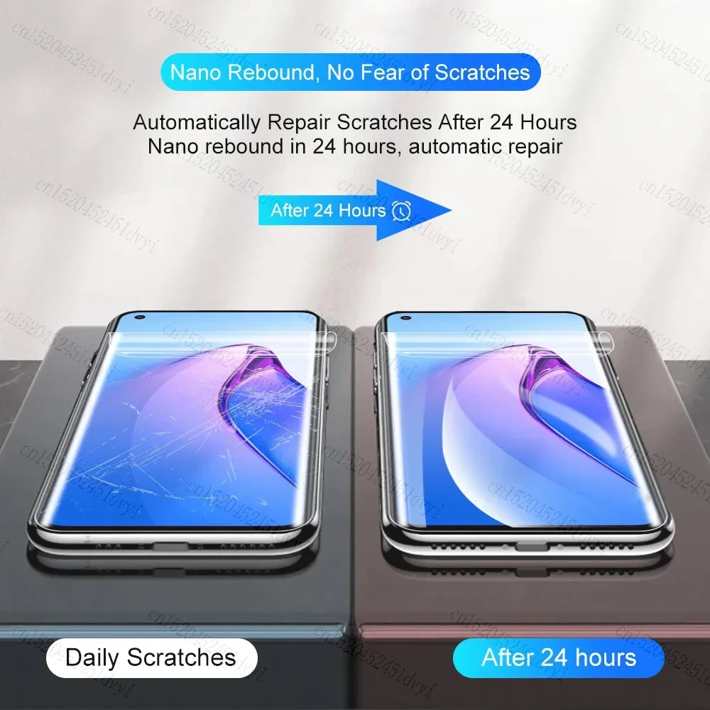 5Pcs Full Cover Hydrogel Film For OPPO A94 A12 A54 A31 A32 A33 A5 A9 2020 A53 Screen Protector For OPPO A74 A91 A92 A76 Gel Film