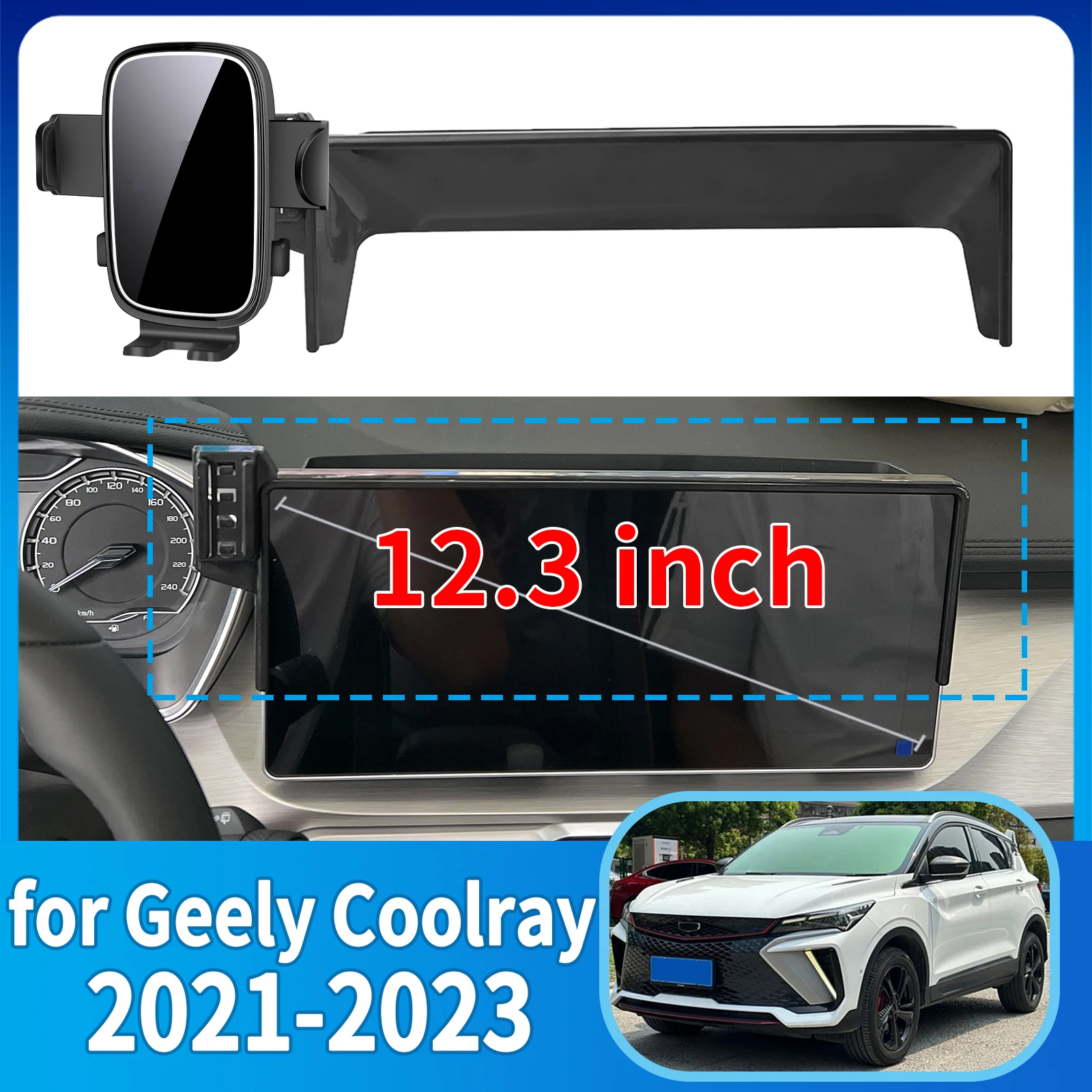 

fit for Geely Coolray 2021 2022 2023 Phone Holder, Dashboard Screen Mount Bracket Easy Installation​​ Car accessoires