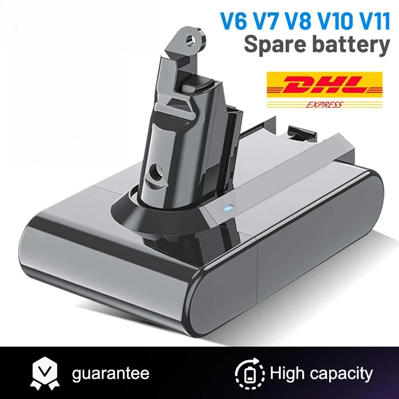 

For Dyson V6 V7 V8 V10 V11 Vacuum Cleaner Battery Replacement, 6000/8000/9800/12800mAh Original Compatible Long Lasting Power