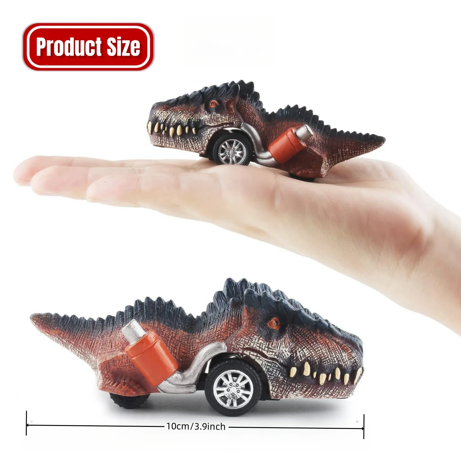 4 Pack Dinosaur Toys for Kids, Pull Back Dinosaur Cars for Boys and Girls,  Dino Toys Gifts for Kids