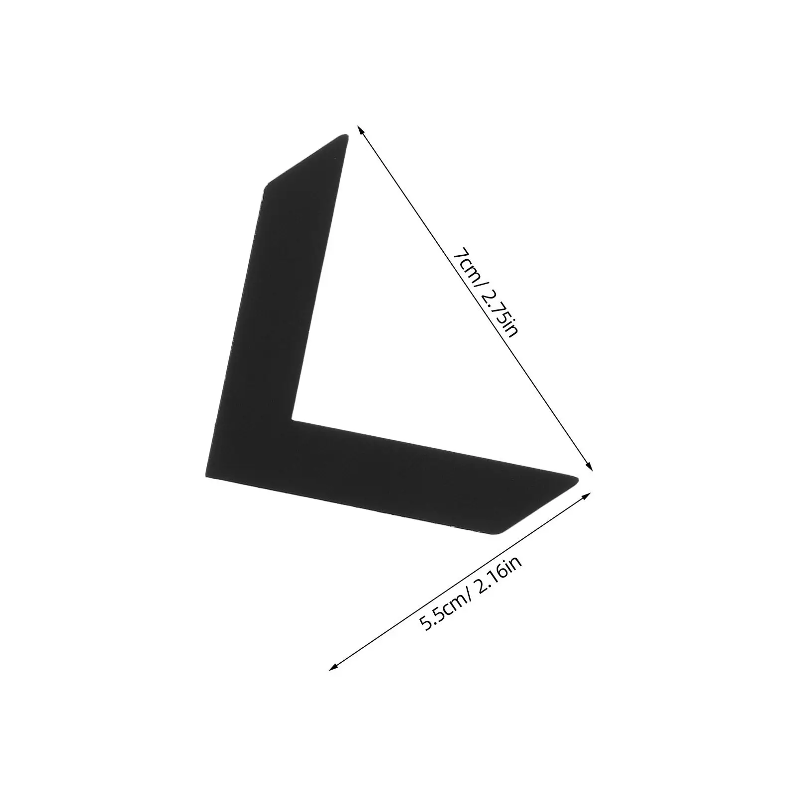 3Pcs Modern Minimalist Acrylic Directional Arrow Sign Outdoor Indoor Use Restroom Toilet Office Business Washroom Sticker Decor