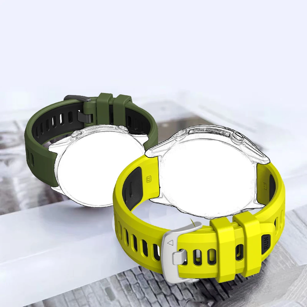 حزام ساعة ذكية لـ Garmin Forerunner 970 لونين سيليكون Forerunner 965 955 945 935 سوار معصم ناعم وقابل للتنفس