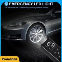 Portable-Tire Inflator Portable Air Compressor-2X Faster Portable Air Pump 4000Mah & 150PSI Cordless Electric For Car Motorcycle