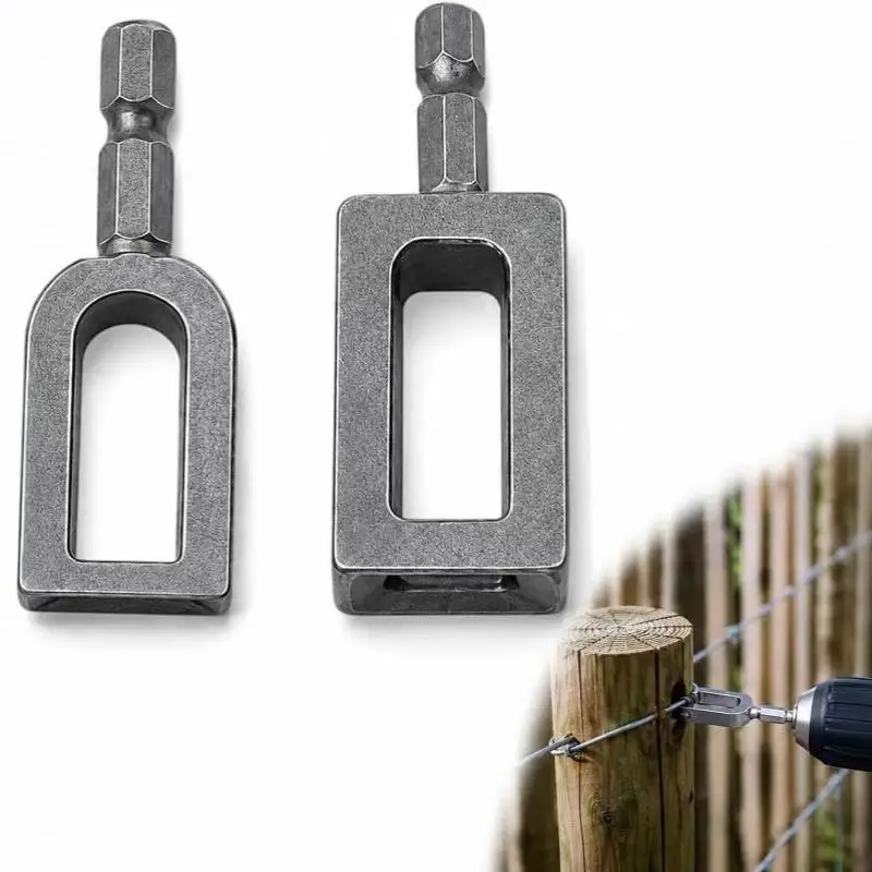Electric Drill Wire Twister Tool For 9 & 11 Fence Wire Tying For Duty Drill Twisting Sleeve Drill Chuck Chain Link Fence Twiste