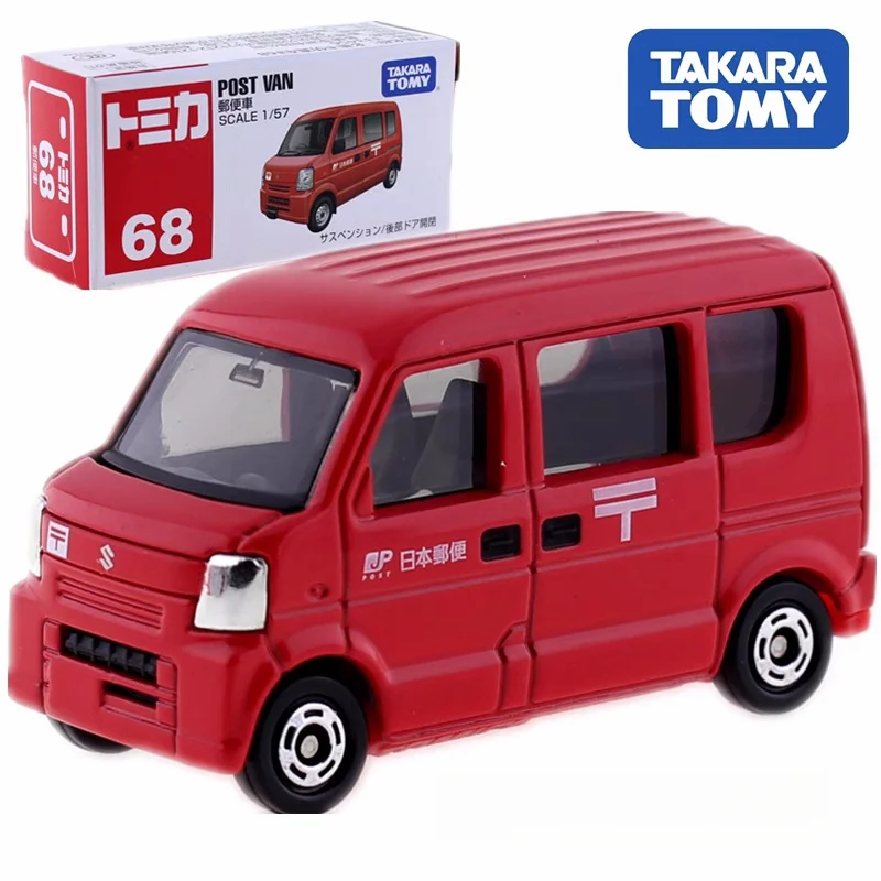 TAKARA TOMY 1：64 diecast alloy model 68 Suzuki Post Express Post Office carrier, children's collection toys, children's gifts.