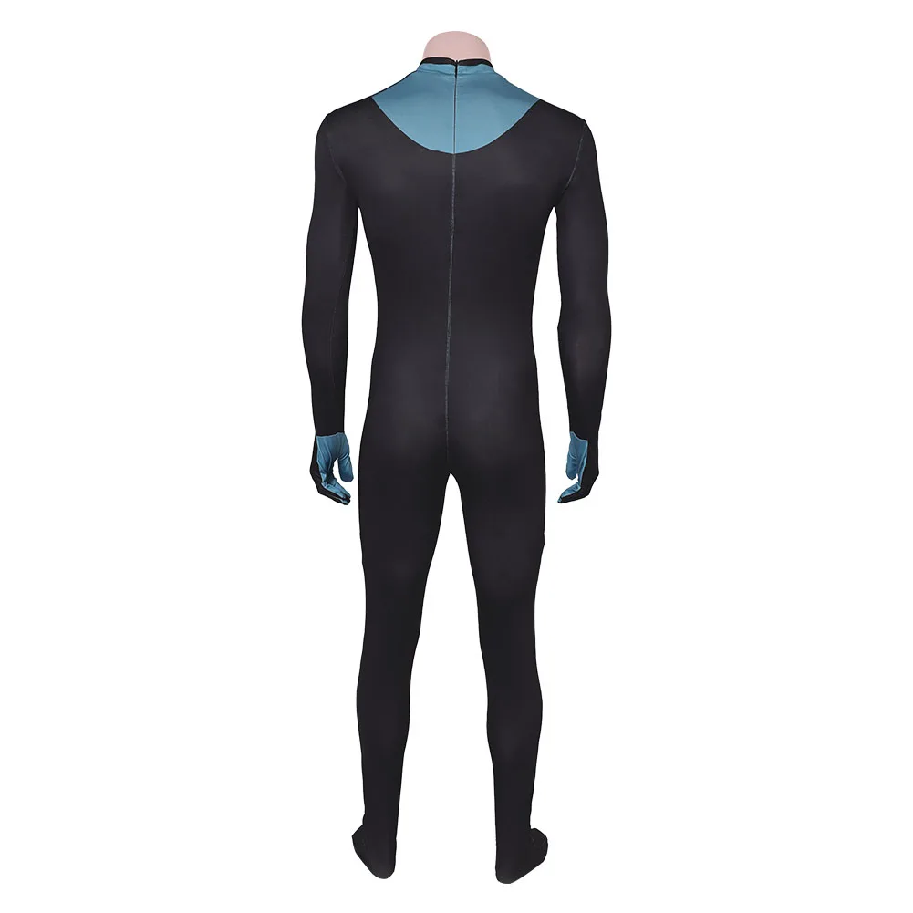 Cartoon Invincible Adult Men Mark Jumpsuit Mask Grayson Cosplay Costume Roleplay Outfits Halloween Carnival Party Fantasia Suit view 4
