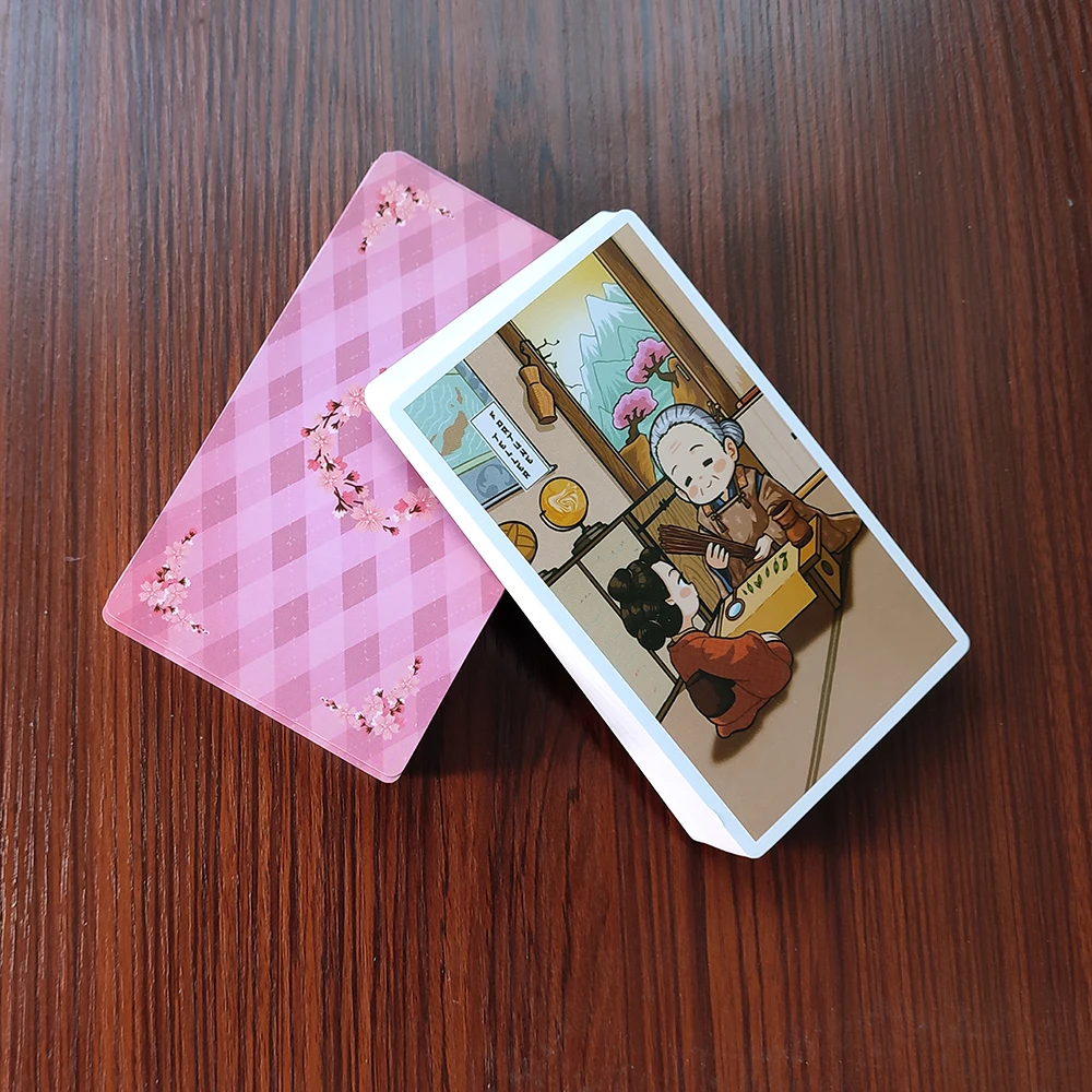 12×7CM Sakura Spring Divination  Tarot Card Deck and Guidebook