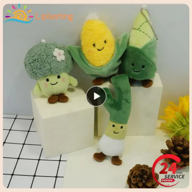 Farm Vegetable Soft Plush Toys Green Onion Cauliflower Corn Plush Pendant Cabbage Doll Kids Adult Plush Doll Toys Xmas Gift