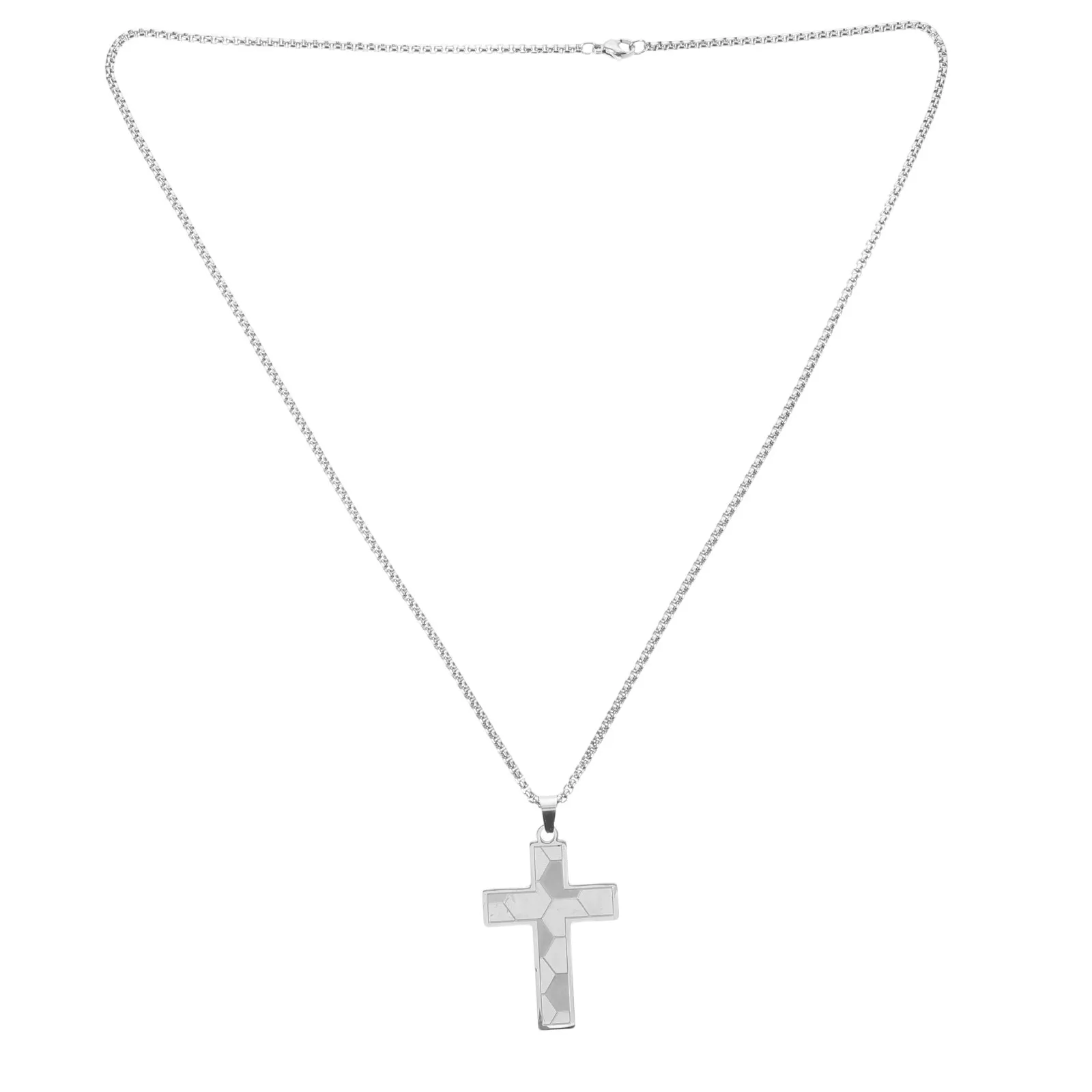 Soccer Stainless Steel Crucifix Pendant Bible Verse Sports Chain Religious First Communion Confirmation Jewelry