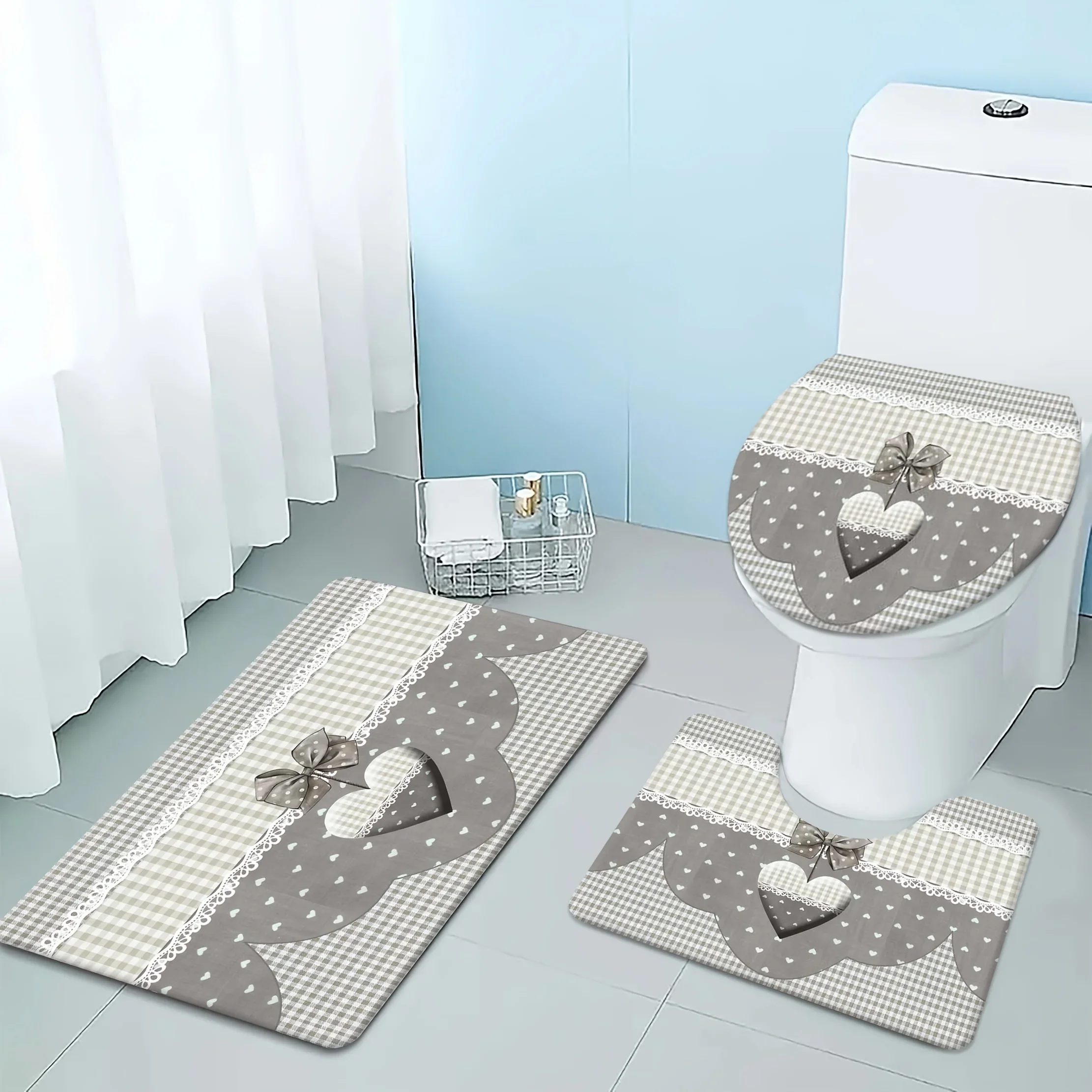 

Комплект ковриков для ванной комнаты, Коврик нового дизайна, Коврики для ванной комнаты, Фланелевой коврик, Коврик для душевой комнаты