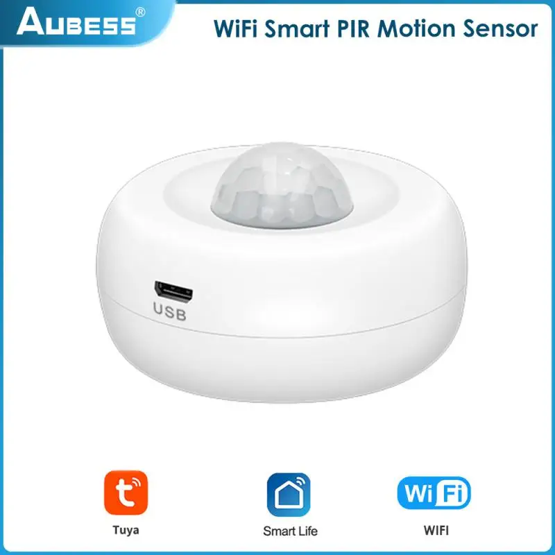 Czujnik ruchu Pir Alarm ruchu Zasilany przez USB Czujnik antywłamaniowy Alarm bezpieczeństwa Tuya Wifi Body Pir Sensor