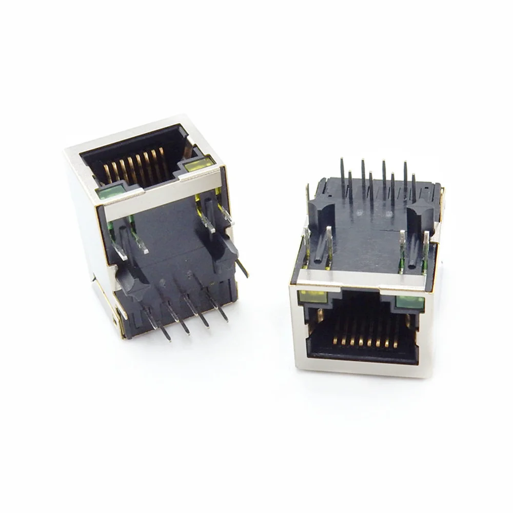 5/10PCS HR911105A Single Port RJ45 Connector With Magnetics Module And LED HR911105