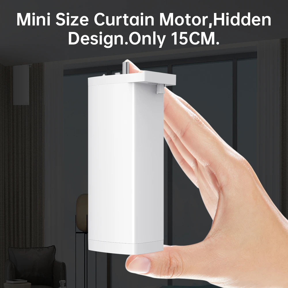 Tuya Smart WiFi/Zigbee Intelligent Electric Shutter Curtain Motor 15CM Silent Motor with Remote Alexa Google Alice SmartThings