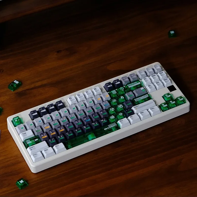 Imagem -05 - Sumreda-teclado Mecânico Keycaps Grupo Chemical 003 Pbt Dye Subbed Perfil Cereja Gaming Acessórios pc Transparente