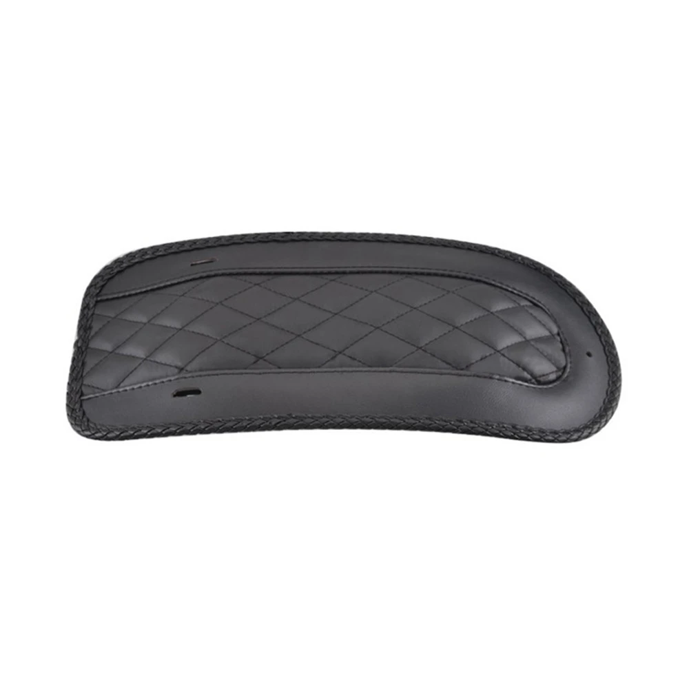 Motorcycle Black Leather Seat Rear Fender Bib Cover Cushion For Harley Touring Electra Glide Road King FLHT FLTR FLHX CVO Ultra