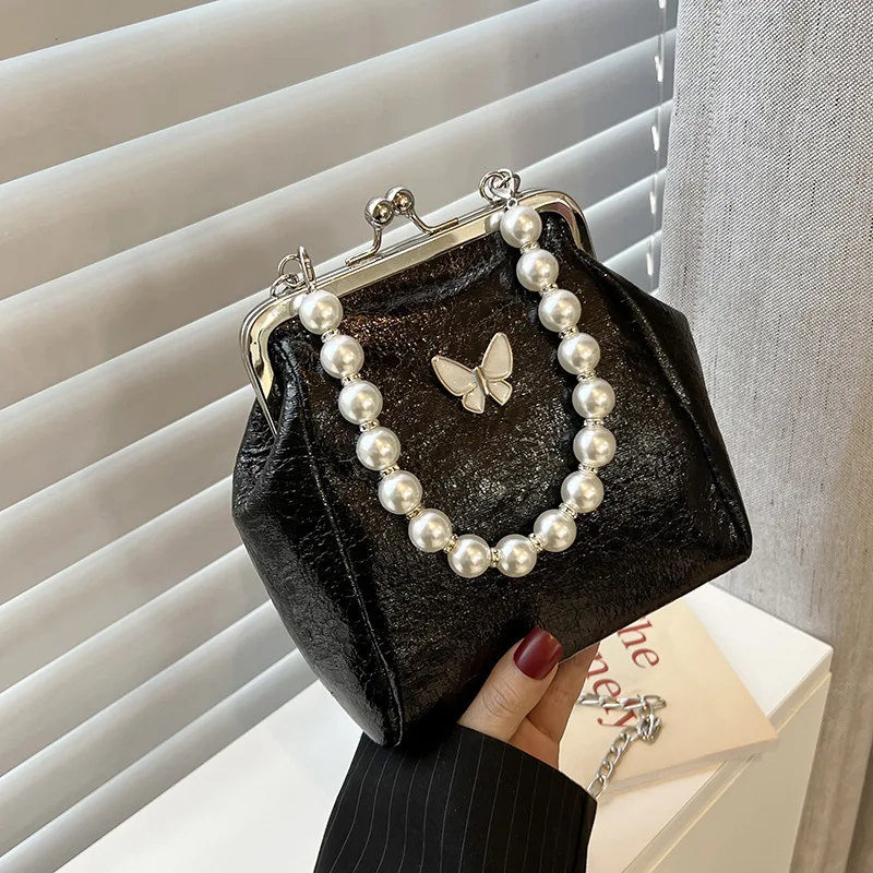 

Fashion Butterfly Clip Bag Chain Handbags Small Kisslock Crossbody Bags for Women Phone Purses Frame Shoulder Bag Evening Bags