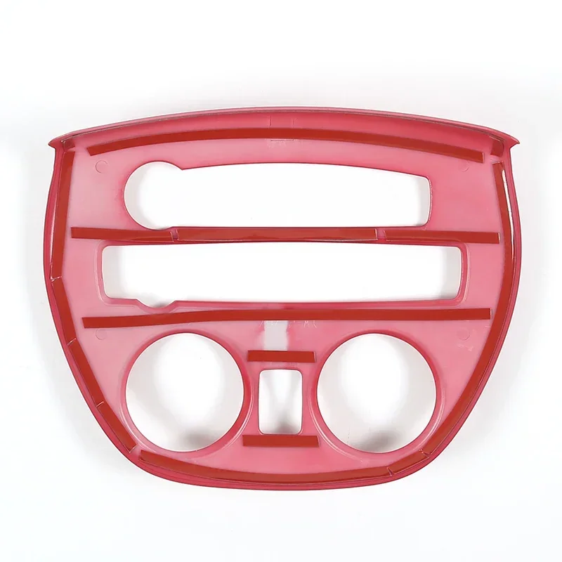 For Mitsubishi Eclipse 2006-2011 ABS red car multimedia button decorative frame sticker car accessories