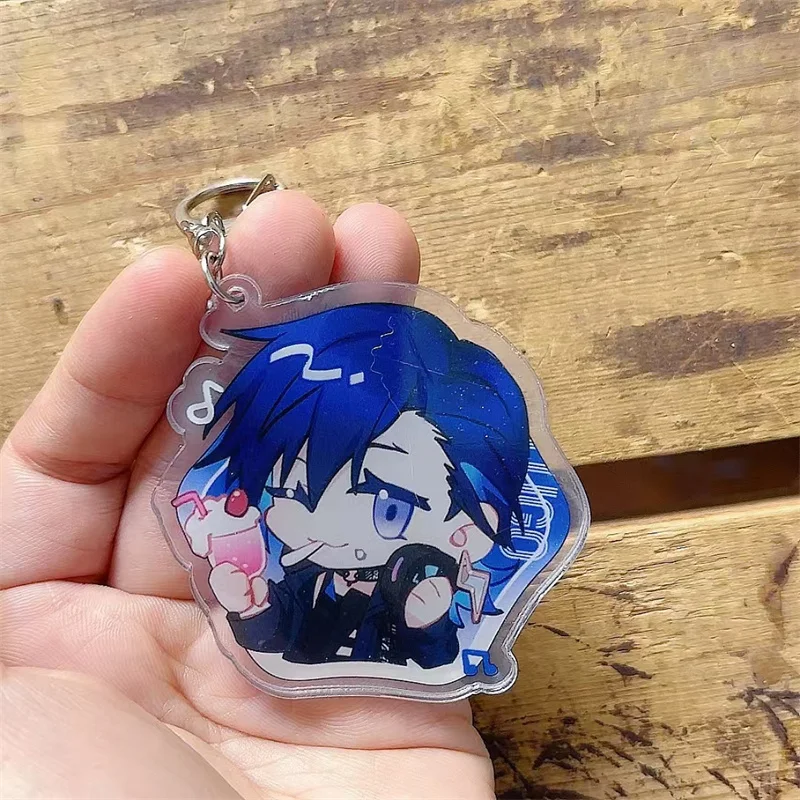 Anime Keychain Alban Sonny Uki Fulgur Yugo Acrylic Keyring Strap Figure Hanging Accessories 6cm