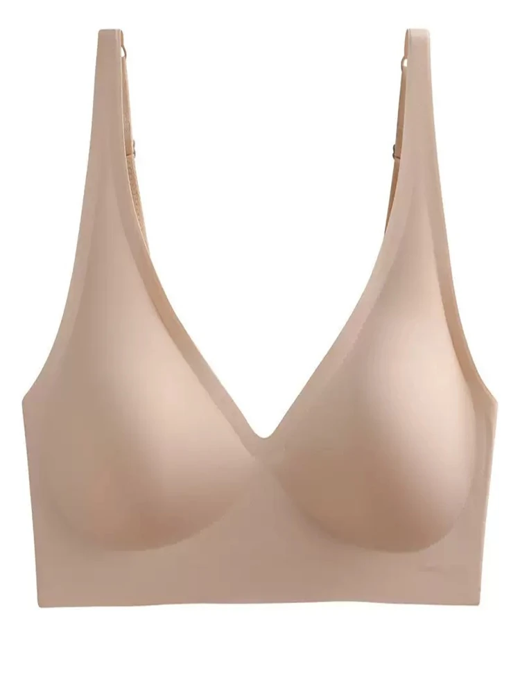 Sexy Nahtloser Jelly-BH S-4XL Hochwertige Damenunterwäsche Push-Up für Kleine Brüste Schöner Rücken Sport Yoga Fitness