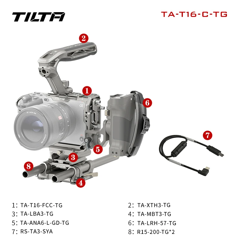 TILTA TA-T13-C Full Điện Ảnh Khung Máy Ảnh FX3 Pro Bộ/FX3 Cơ Bản Bộ Cho Sony FX3 / FX30 Vỏ Giáp Bảo Vệ nhẹ