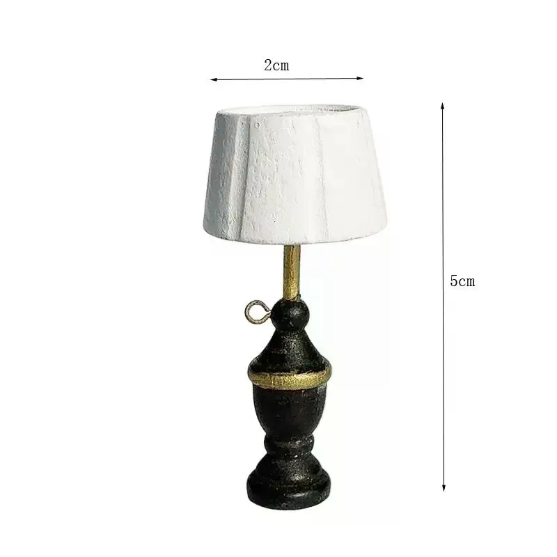 8:ชุดโคมไฟไม้ขนาดเล็ก 12 ชิ้น สำหรับบ้านตุ๊กตา เด็กเล่นบทบาทสมมติ อุปกรณ์ประกอบฉากถ่ายภาพ ของตกแต่งขนาดเล็ก