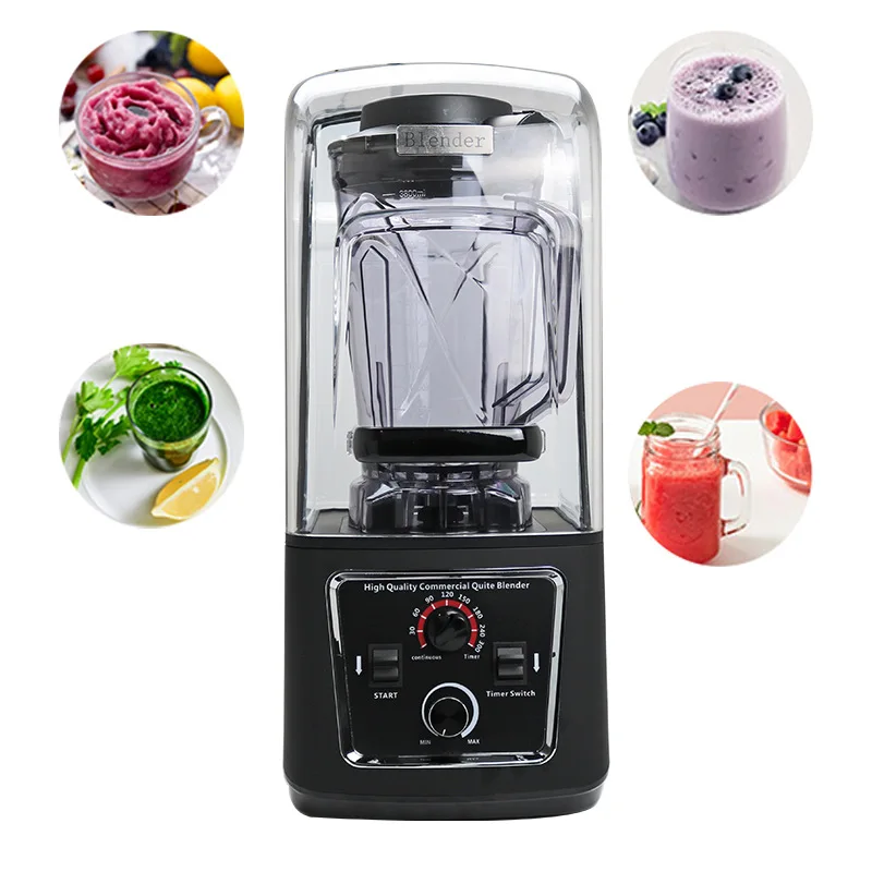 Capacity 3.8 Liters Commercial Blender Food Processors Fruit Yogurt Blender and Mixer Milkshake Maker