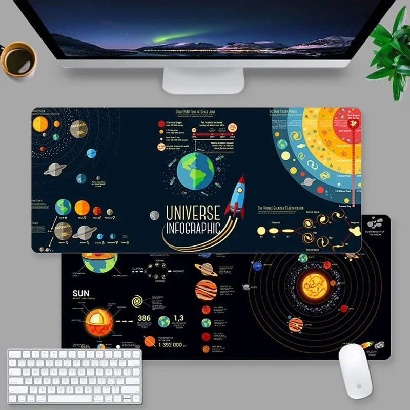 

Personality Creative Universe Star Keyboard Table Mat New Game Esports Anti-slip Anti-wear and Dirty Mouse Pad Universal