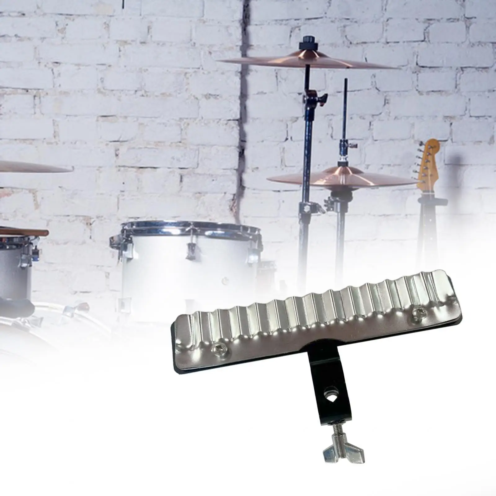 Percussion Crasher Mount on Percussion Rod for Percussion Rigs and Drum Set,Percussion Crasher for Drummers Drum Accessories