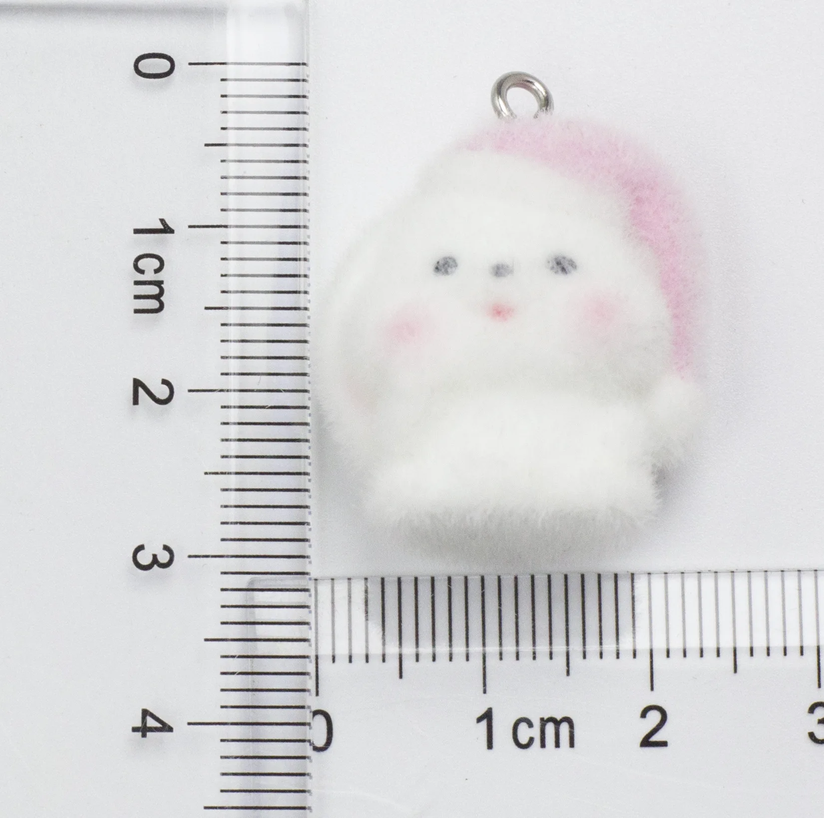 20Pcs 3D Resin Flocking Bunny Charms Moon Hat Rabbit Doll Pendant for Necklace Keychain Making DIY Jewelry Accessories Wholesale