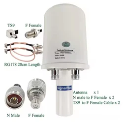 Neue MIMO 5G Hochleistungsantenne mit großer Reichweite von 1700–4000 MHz, 2 x 32 dBi, kompatibel mit Netzwerken aller Generation