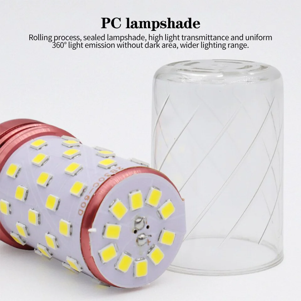 Lampe LED épis de maïs, 6 pièces, 9W 15W 220V 110V, lumière forte 3000K 4000K 6000K E27 E14, support de lampe, éclairage d'urgence domestique