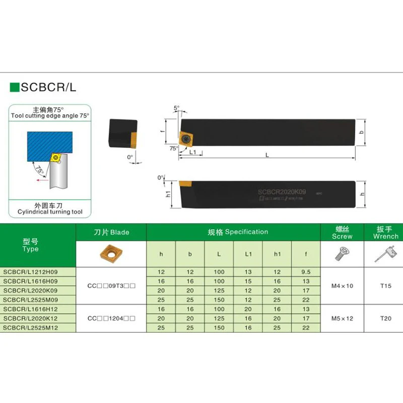 BEYOND SCBCR SCBCL 12 مللي متر SCBCR1212H09 SCBCR1616H09 SCBCR2020K09 scbcr25m09 SCBCR2525M12 تحول أداة حامل نك القاطع عرقوب
