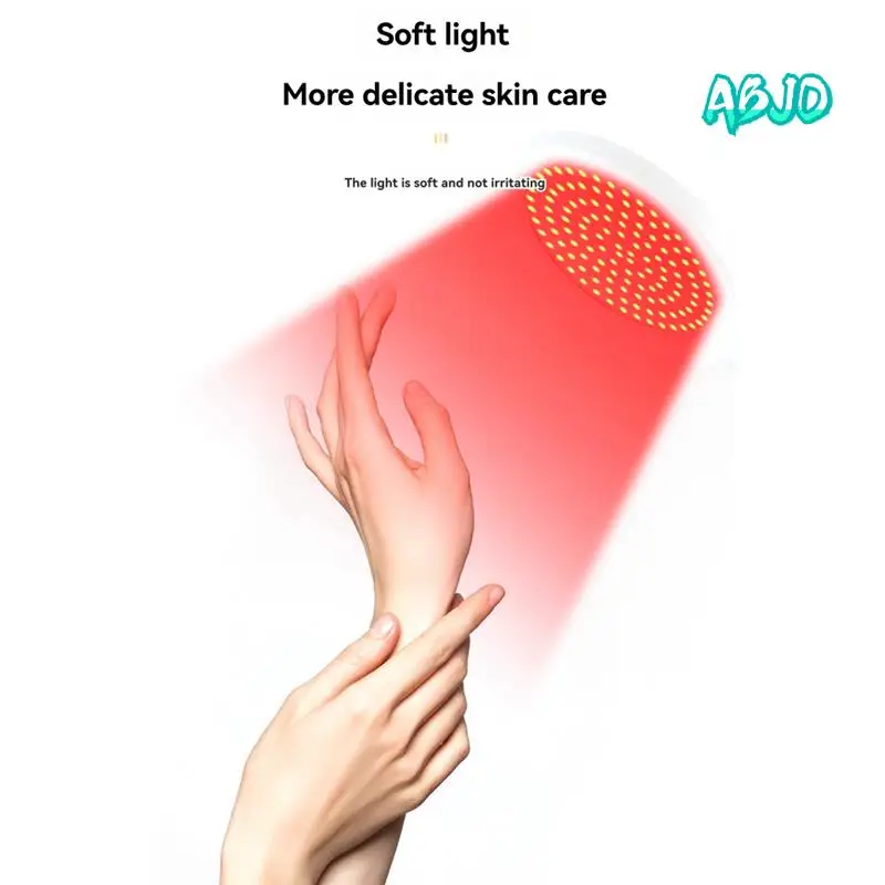 

ABJO-Red Light Therapy Device With Base, 660Nm Red Light & 850Nm Near Infrared Light Therapy Lamp With Timer, Red Light Lamp