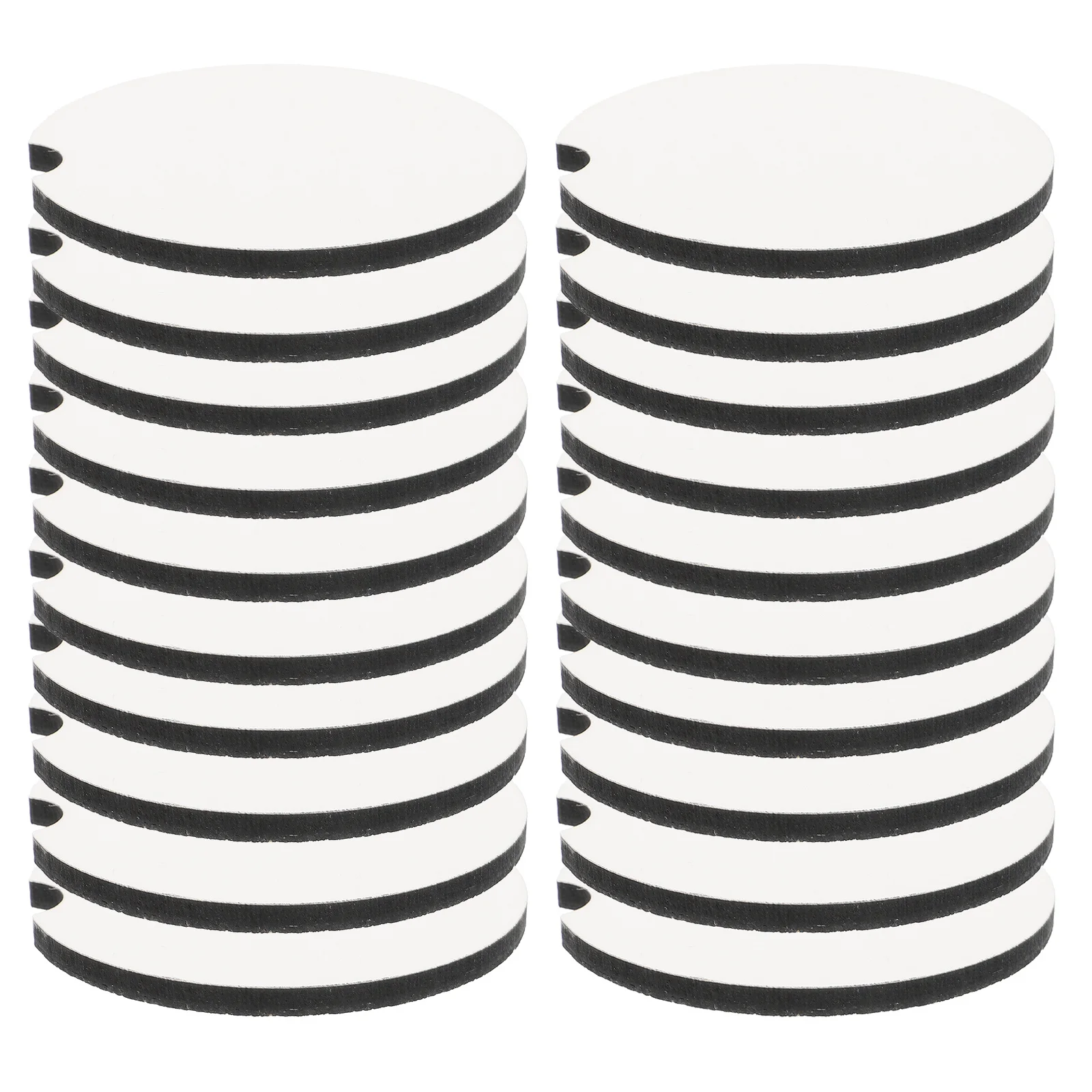 

20Pcs Blank Cup Coasters Sublimation DIY Heat Resistant Cup Mats Printable Sublimation Coaster Blanks for Car Home Use