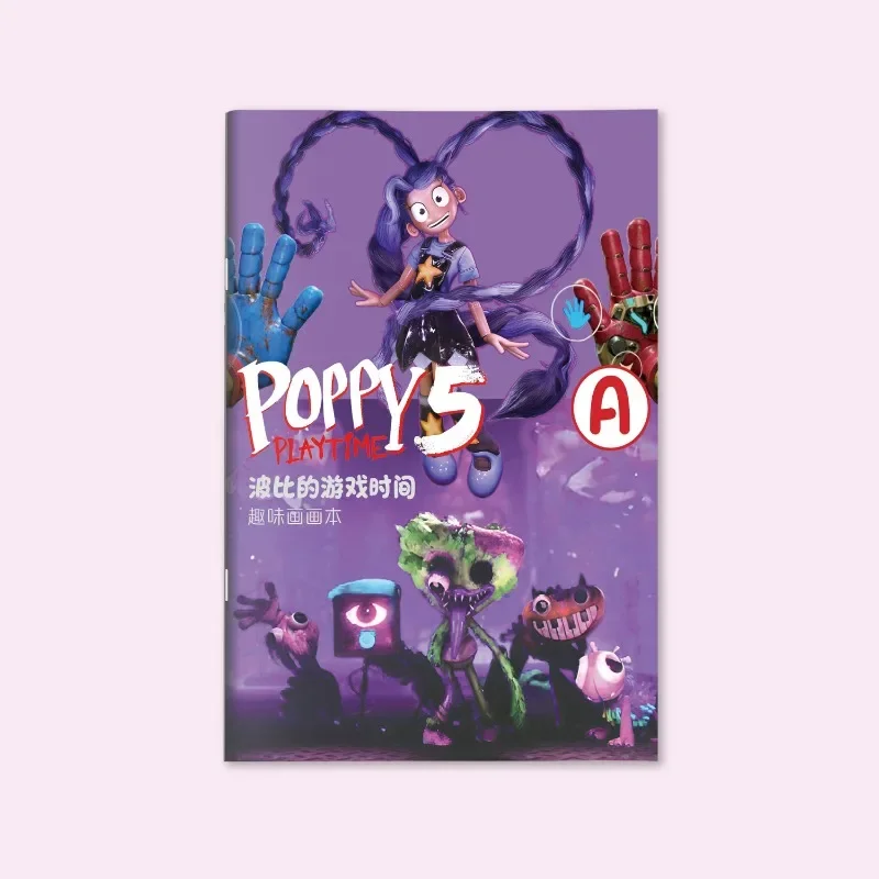 Cute Game Poppy Playtimes Series Drawing Book Cartoon Character Creativity Children Drawing Coloring Book Stationery view 5