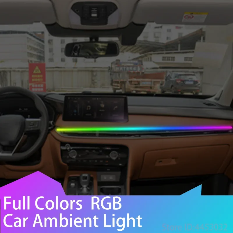 For Infiniti q50 g37 q30 fx35 q70 qx30 Car LED Ambient Light Dashboard RGB Hidden Lamp 64 colors USB App Remote Control 1.1m