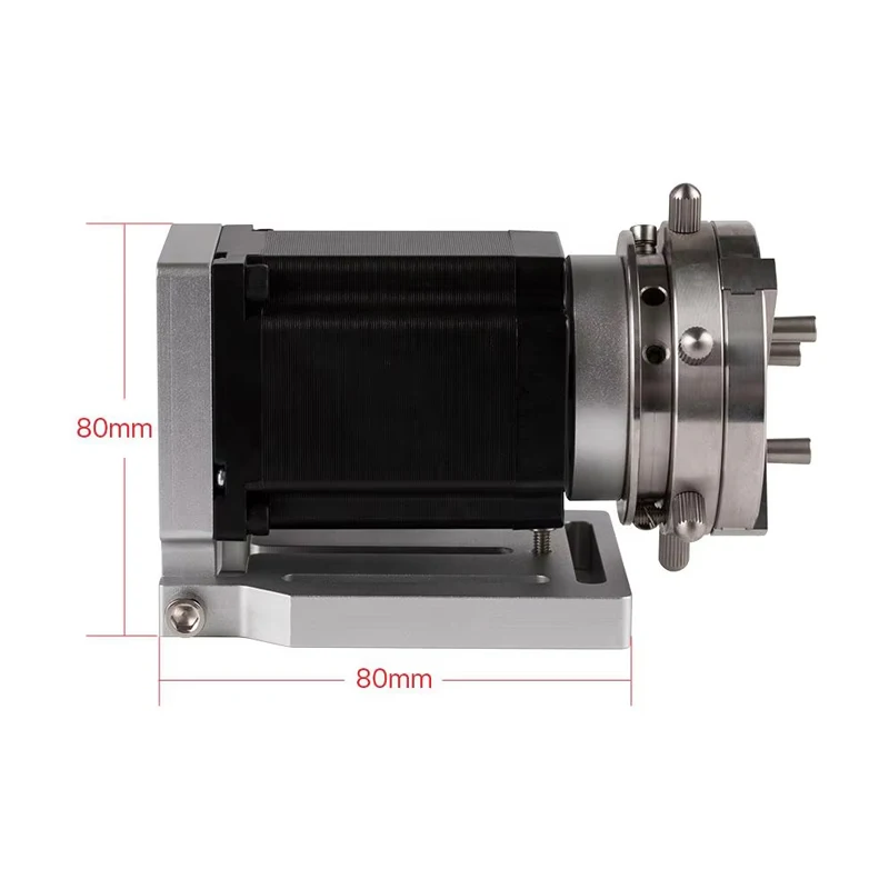 la ser Equipment Parts Rotary Axis for UV CO2 Marking Machine Engraving Pattern Ring Metal Stainless Steel