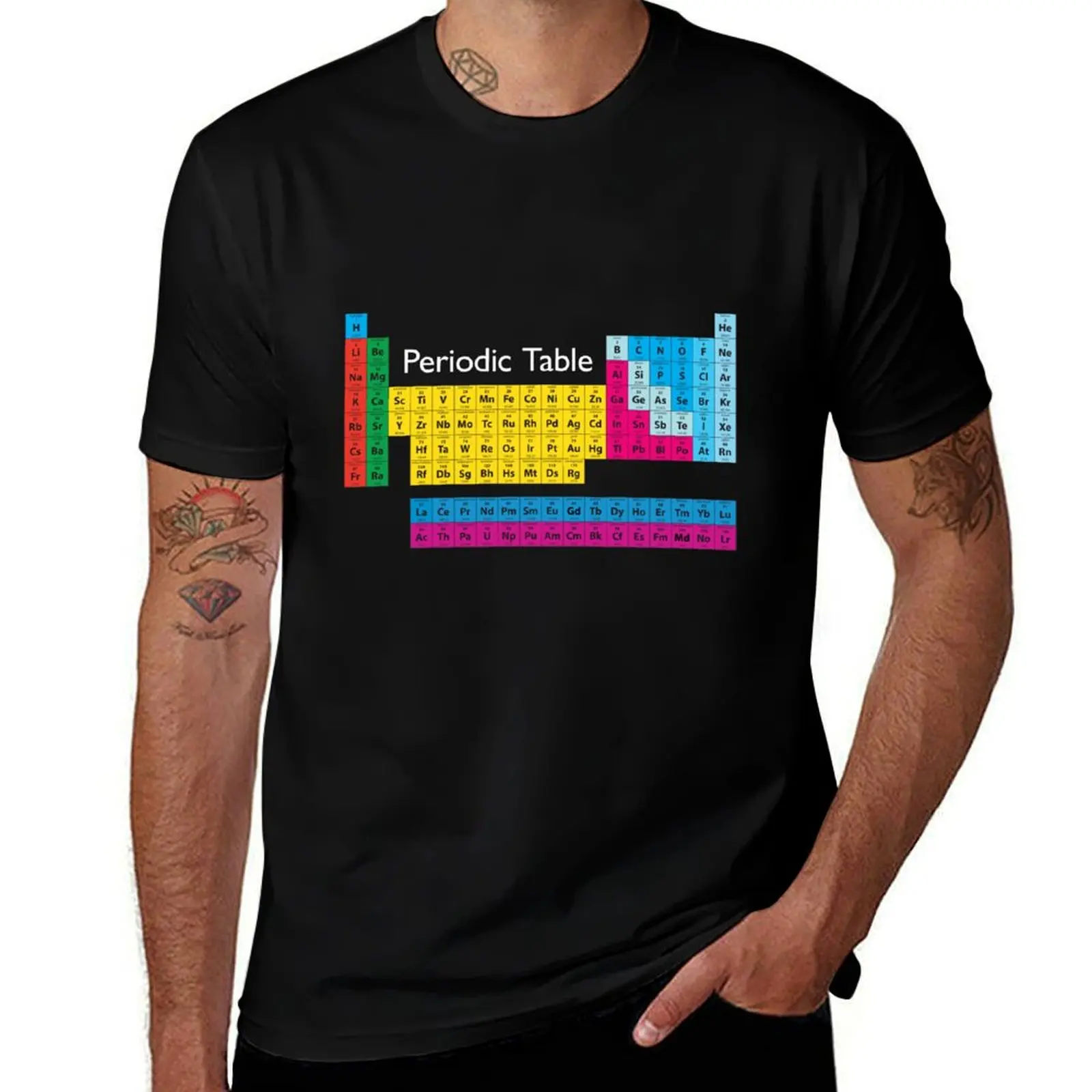 

Periodic Table of Elements T-Shirt t shirts for man slim fit man t shirt graphic cotton t shirts man 100% T-Shirt