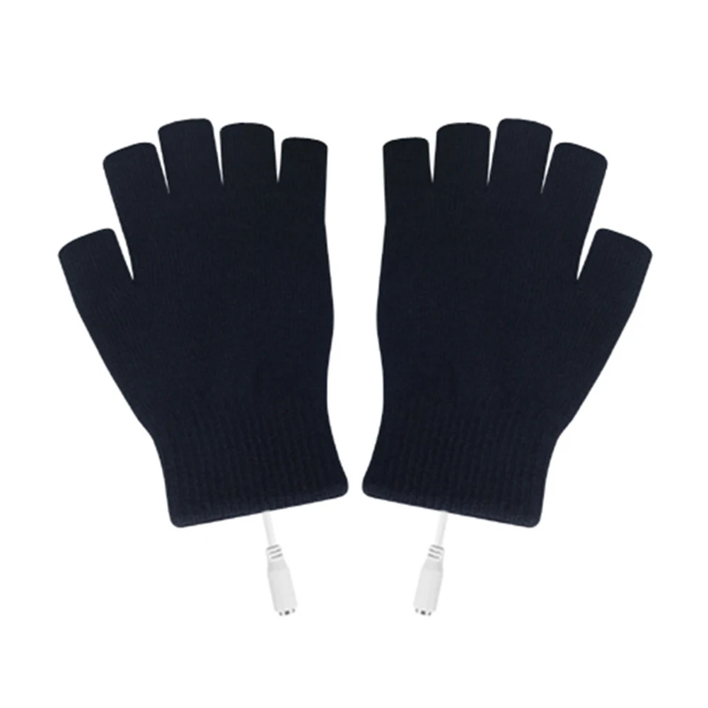 Electric USB Heated Gloves Winter Thermal Hand Warmer Heating gloves black Wholesale