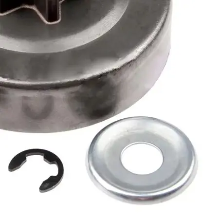 1 Set Sprocket 3/8 Pitch 6T Washer E-Clip Kit for chainsaw Clutch Drum Replacement Set Tool For MS170 180 for chainsaw Parts