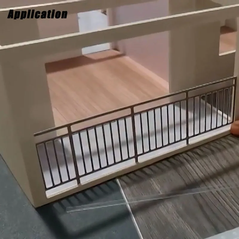 Estrutura em miniatura de pvc, modelo de cerca de trilhos 1:25 1:30 1:50, modelo diy, materiais de construção de casa para kits de diorama de layout de cena