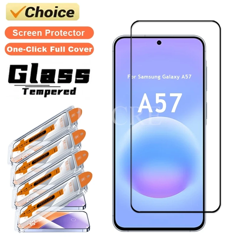 

One-Click Dust Free Glass For Samsung Galaxy A57 Glass Oleophobic Screen Protector Film Samsung A57 Tempered Glass Galaxy A57