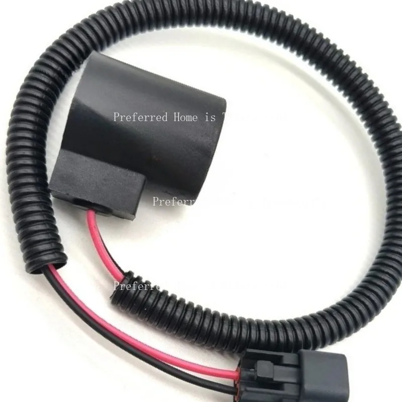 Suitable for Rotary Solenoid Valve Pilot Safety Lock Coil  Excavator DX55 DH60-5 DH60-7 12V 24V Replacement Spare Parts 1PC